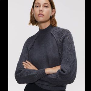 Openwork knit sweater size small